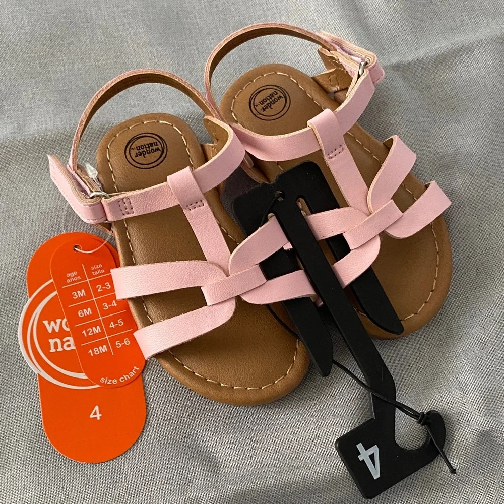 Wonder Nation Light Pink Kids Sandals